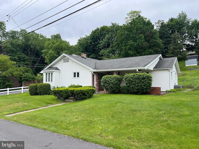 3600 Oak Ave, Altoona, PA 16601 - view of front of home with a chimney, roof with shingles, and brick siding