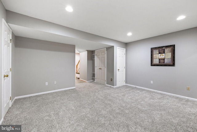 13503 Bannacker Pl, Herndon, VA 20171 - finished basement with carpet and recessed lighting