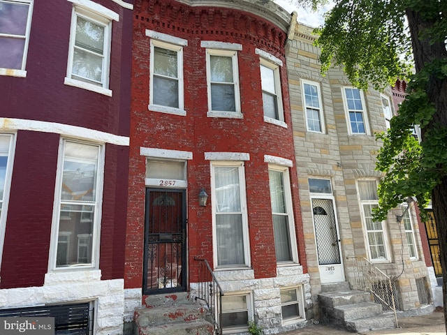 2857 Woodbrook Ave, Baltimore, MD 21217 - view of property featuring stone siding and entry steps
