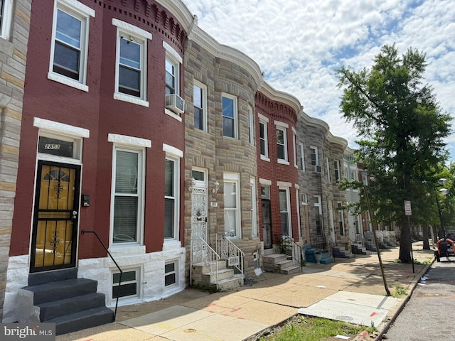 2857 Woodbrook Ave, Baltimore, MD 21217 - view of property with entry steps and cooling unit