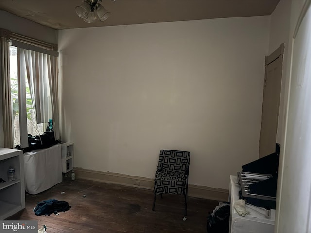 2857 Woodbrook Ave, Baltimore, MD 21217 - misc room with wood finished floors and baseboards