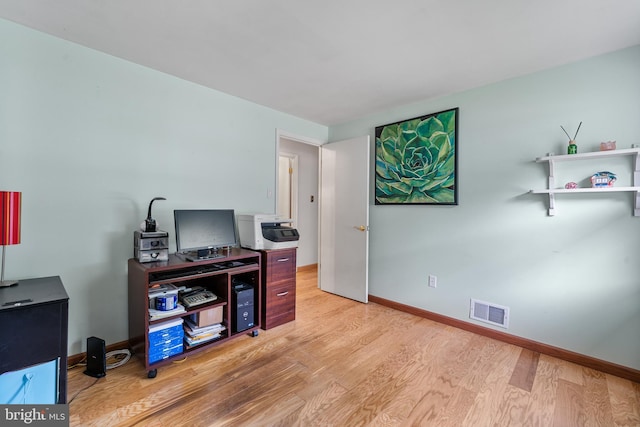 1918 Michael Rd, Waldorf, MD 20601 - office area featuring light wood-type flooring and baseboards