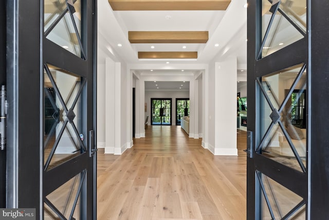 825 Whann Ave, Mclean, VA 22101 - foyer entrance with light wood-type flooring, baseboards, and recessed lighting