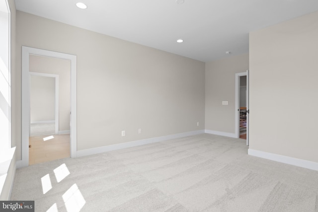 1749 Beulah Rd, Vienna, VA 22182 - spare room with light carpet, recessed lighting, and baseboards