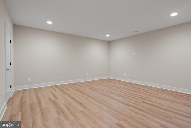 1749 Beulah Rd, Vienna, VA 22182 - spare room with light wood-style flooring, recessed lighting, and baseboards