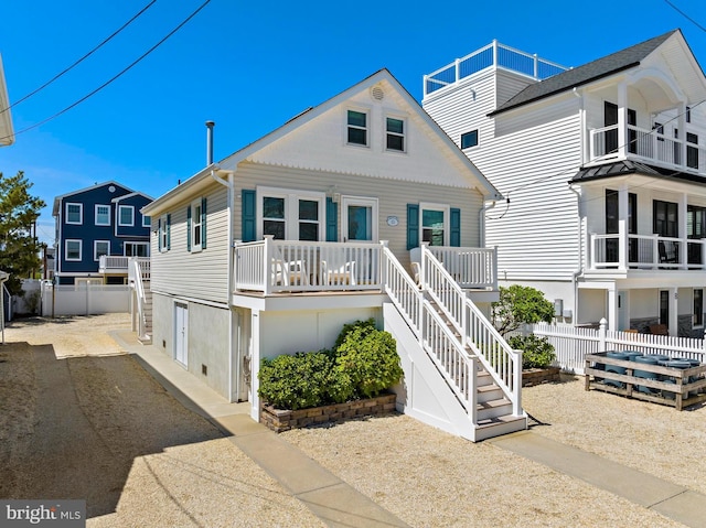 10 E 16th St, Long Beach Township, NJ 08008 - raised beach house featuring stairway