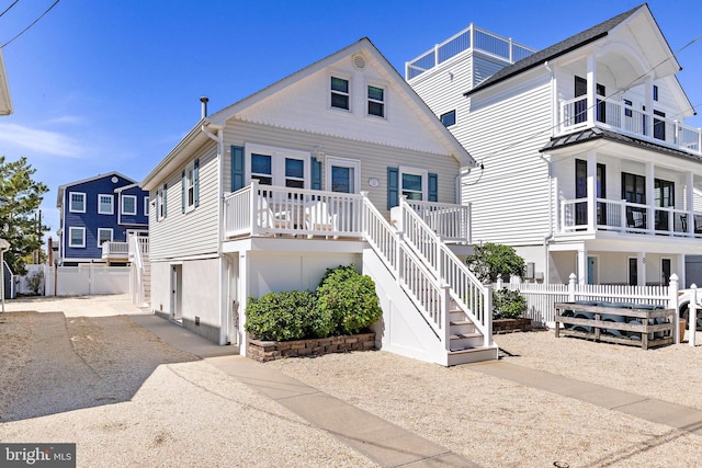 10 E 16th St, Long Beach Township, NJ 08008 - beach home with stairs and covered porch