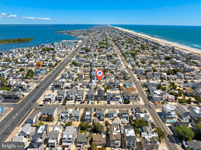 10 E 16th St, Long Beach Township, NJ 08008 - aerial view of property and surrounding area with expansive beach
