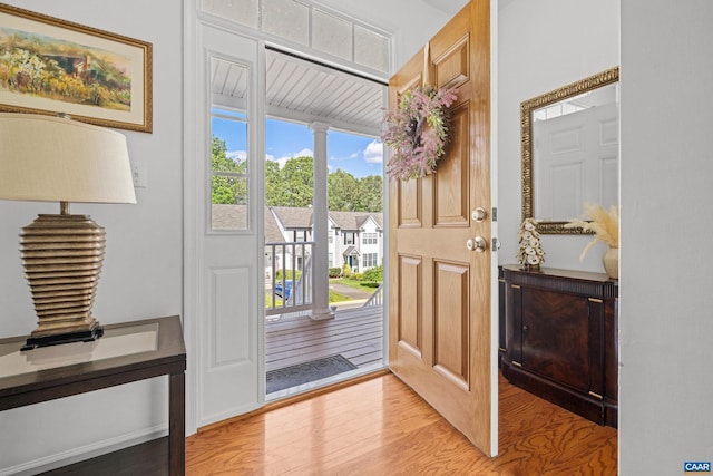 4760 Bluejay Way, Charlottesville, VA 22911 - entrance foyer with healthy amount of natural light and light wood-type flooring