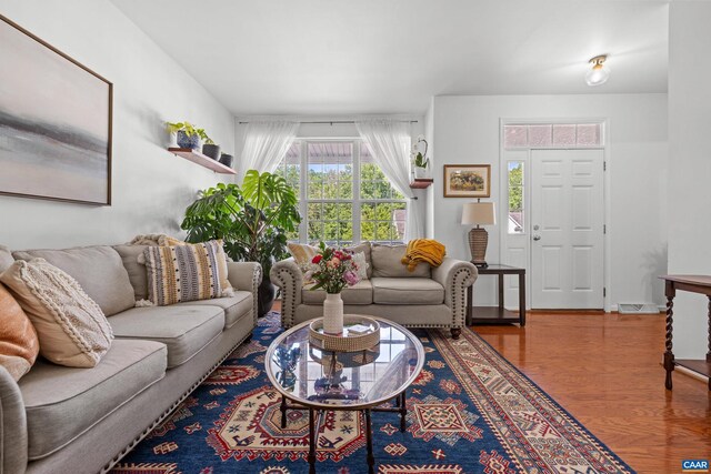 4760 Bluejay Way, Charlottesville, VA 22911 - living room with wood finished floors
