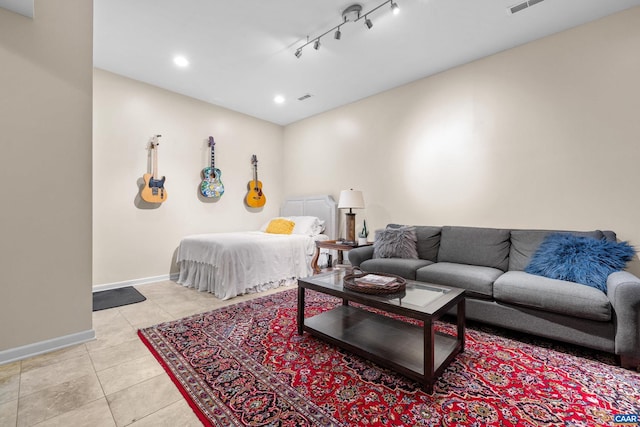 4760 Bluejay Way, Charlottesville, VA 22911 - bedroom featuring light tile patterned flooring, baseboards, and recessed lighting