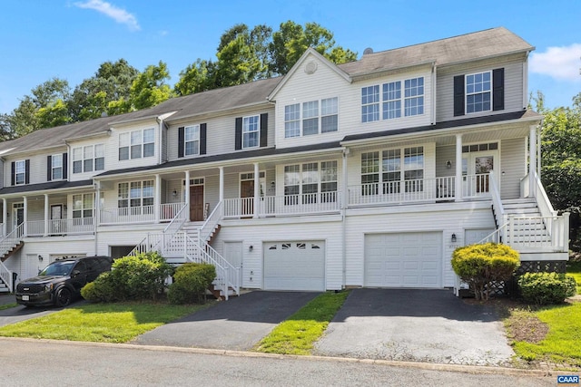 4760 Bluejay Way, Charlottesville, VA 22911 - multi unit property featuring stairs, a porch, and an attached garage