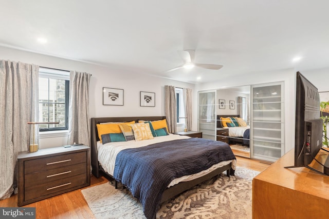 137 Sutton Rd, Ardmore, PA 19003 - bedroom featuring light wood finished floors and a ceiling fan