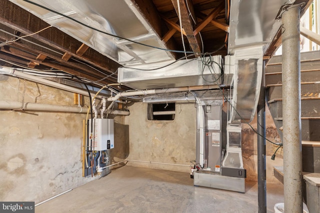 137 Sutton Rd, Ardmore, PA 19003 - unfinished basement with water heater and heating unit