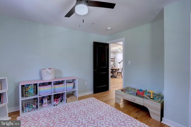 3530 Baker Rd, Westminster, MD 21157 - bedroom with wood finished floors, baseboards, and ceiling fan