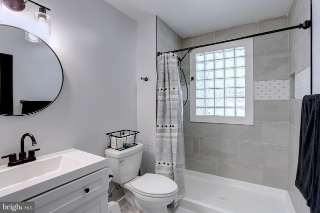 3530 Baker Rd, Westminster, MD 21157 - full bathroom featuring toilet, vanity, and tiled shower
