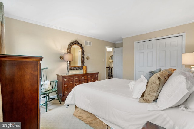 7 Seedling Dr, Holland, PA 18966 - carpeted bedroom with ornamental molding and a closet