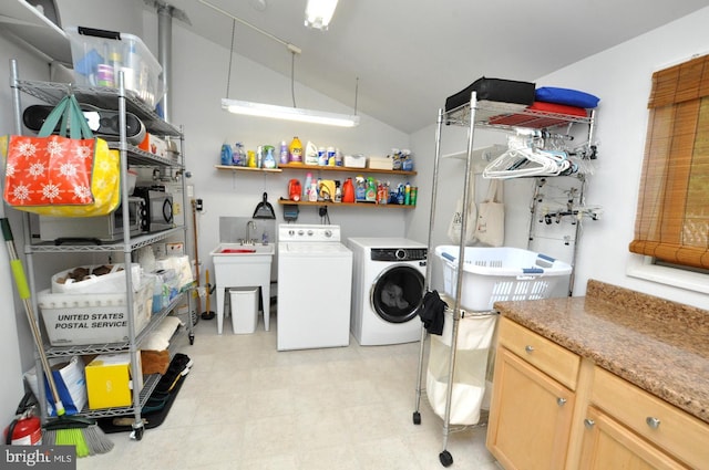 439 Landing St, Lumberton, NJ 08048 - washroom featuring washing machine and clothes dryer and cabinet space
