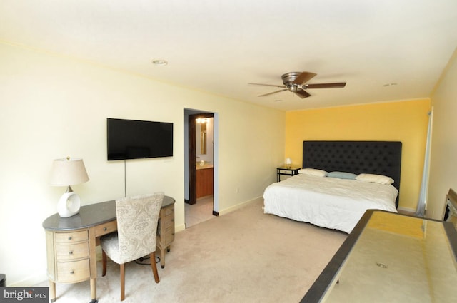 439 Landing St, Lumberton, NJ 08048 - bedroom featuring light colored carpet, a desk, and a ceiling fan