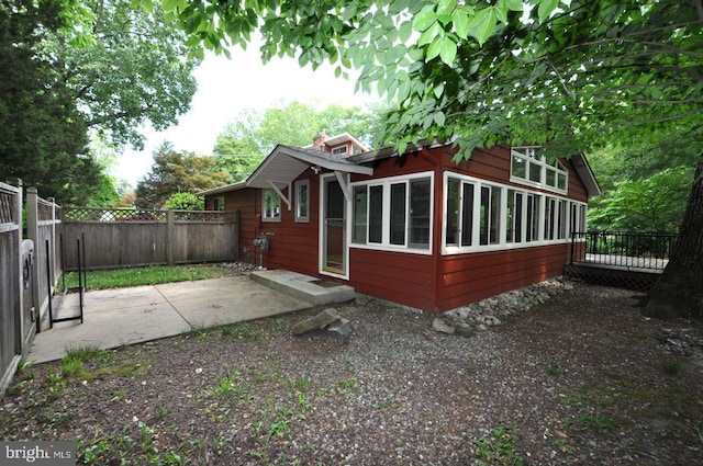 439 Landing St, Lumberton, NJ 08048 - view of home's exterior featuring a fenced backyard and a patio