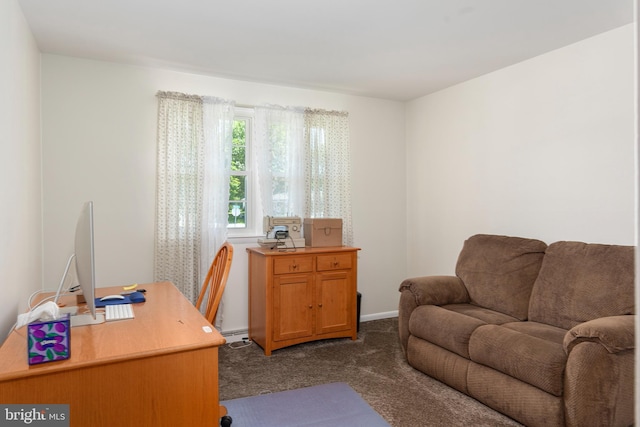 6 Trevett Blvd, Newark, DE 19702 - office area featuring dark carpet and baseboards