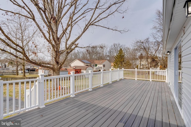 9900 Bird River Rd, Middle River, MD 21220 - wooden deck featuring a residential view