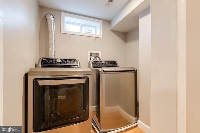9900 Bird River Rd, Middle River, MD 21220 - washroom with washing machine and dryer