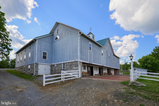 140 Evans Hill Rd, Reading, PA 19608 - view of home's exterior featuring metal roof and a standing seam roof