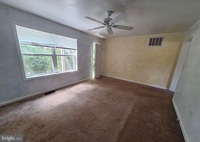 226 Bethel Rd, Somers Point, NJ 08244 - carpeted empty room with a ceiling fan and baseboards