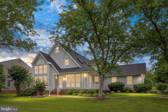 9 Tally Ho Dr, Fredericksburg, VA 22405 - traditional-style house with a front lawn, a porch, and a shingled roof