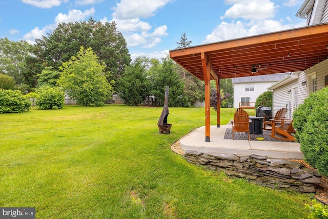 9 Tally Ho Dr, Fredericksburg, VA 22405 - view of yard featuring a fire pit and a patio
