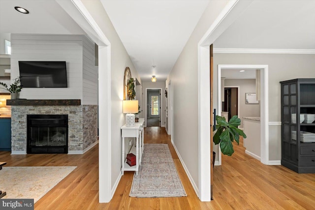 9 Tally Ho Dr, Fredericksburg, VA 22405 - hall featuring light wood-style flooring and baseboards