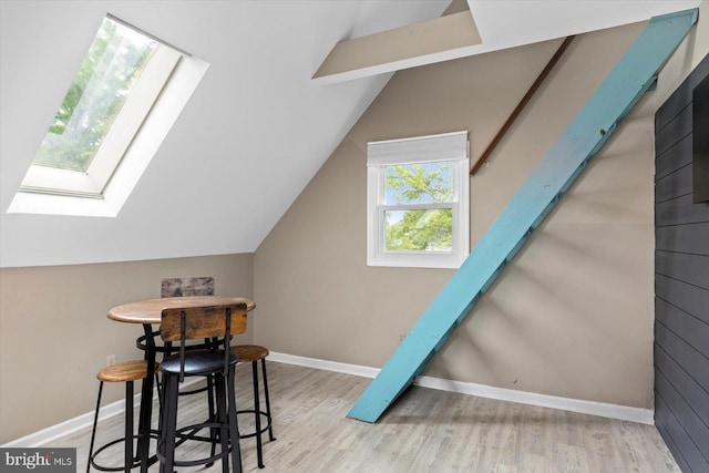 9 Tally Ho Dr, Fredericksburg, VA 22405 - bonus room with a skylight, wood finished floors, vaulted ceiling, and baseboards