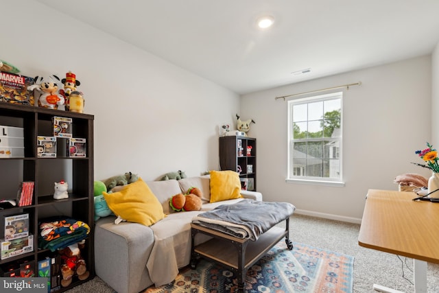 298 Forest Edge Ave, La Plata, MD 20646 - living area featuring carpet and baseboards