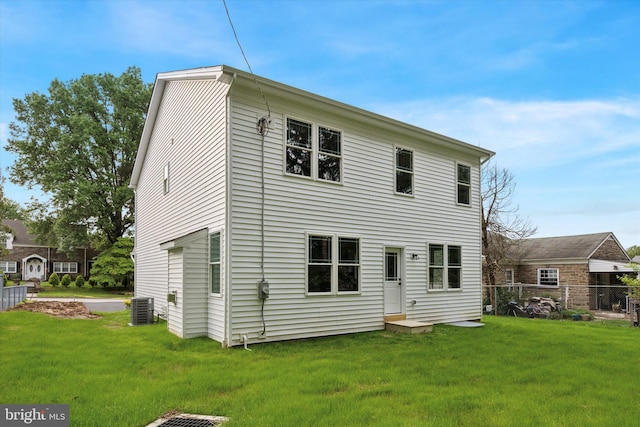 721 Walden Rd, Elkins Park, PA 19027 - rear view of property with central AC unit