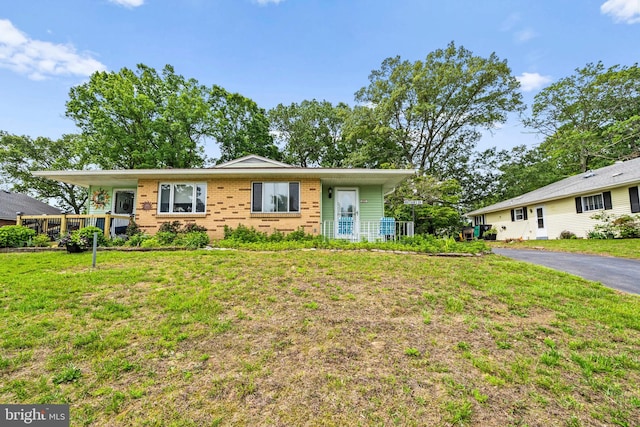 151 Elmtowne Blvd, Hammonton, NJ 08037 - ranch-style house featuring a front yard and brick siding