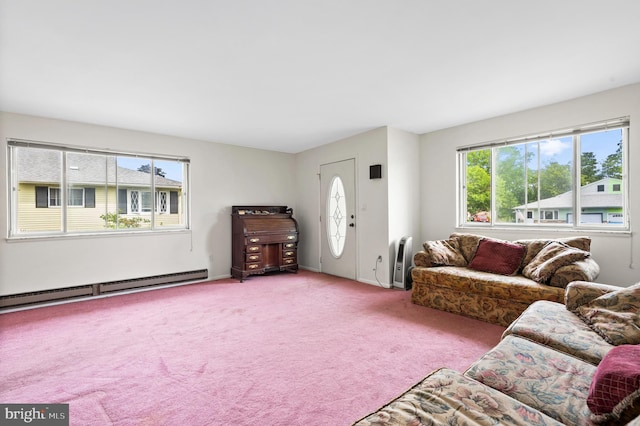 151 Elmtowne Blvd, Hammonton, NJ 08037 - carpeted living area featuring baseboard heating