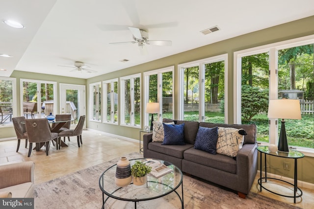 8305 Toll House Rd, Annandale, VA 22003 - sunroom / solarium with plenty of natural light and recessed lighting