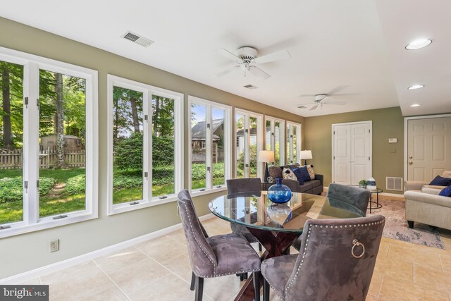 8305 Toll House Rd, Annandale, VA 22003 - sunroom with tile patterned flooring and recessed lighting