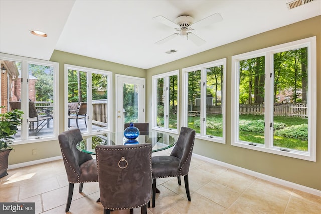 8305 Toll House Rd, Annandale, VA 22003 - sunroom with french doors and tile patterned floors