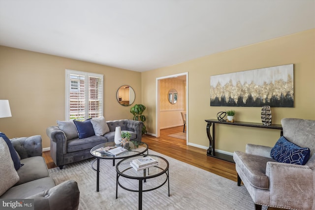 8305 Toll House Rd, Annandale, VA 22003 - living area featuring wood finished floors and baseboards
