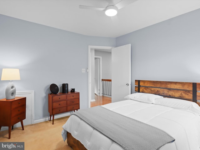 12215 Wye Oak Commons Cir Unit 66, Burke, VA 22015 - bedroom featuring light colored carpet and ceiling fan