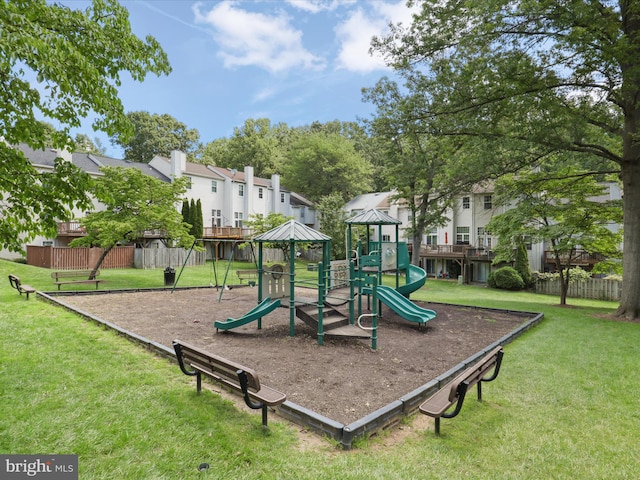 12215 Wye Oak Commons Cir Unit 66, Burke, VA 22015 - community play area featuring a residential view