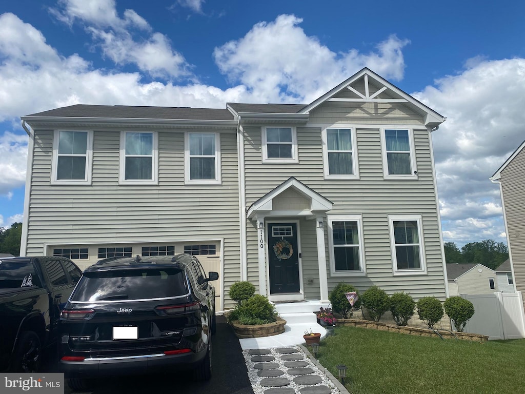 1100 Leystone Way, Middle River, MD 21220 - view of front of house with a garage