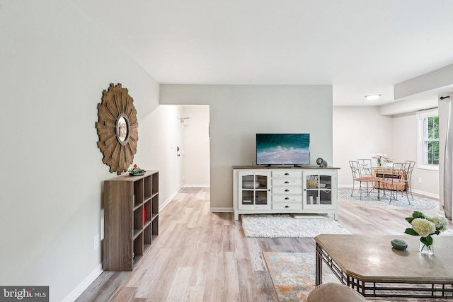 3814 Lyndhurst Dr Unit 203, Fairfax, VA 22031 - living area with baseboards and light wood finished floors