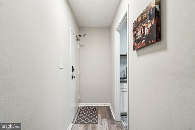 3814 Lyndhurst Dr Unit 203, Fairfax, VA 22031 - entryway featuring wood finished floors and baseboards