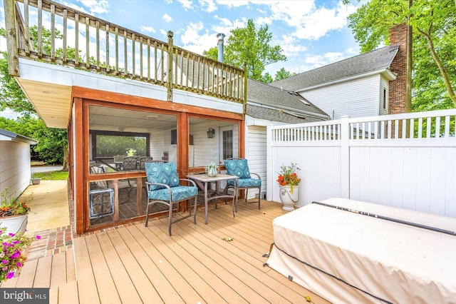 8807 Woodland Ferry Rd, Laurel, DE 19956 - view of deck