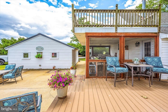 8807 Woodland Ferry Rd, Laurel, DE 19956 - deck with a patio and outdoor dining space
