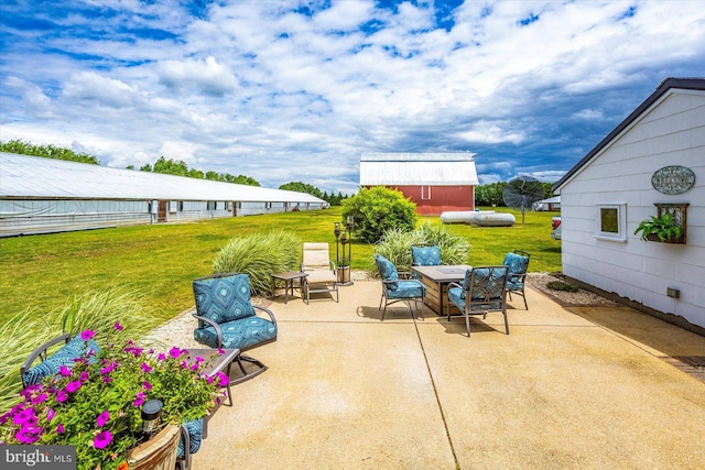 8807 Woodland Ferry Rd, Laurel, DE 19956 - view of patio / terrace with an outdoor structure