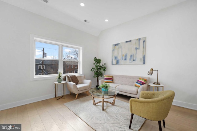1368 Bryant St NE Unit 4, Washington, DC 20018 - living room featuring baseboards, wood finished floors, and recessed lighting